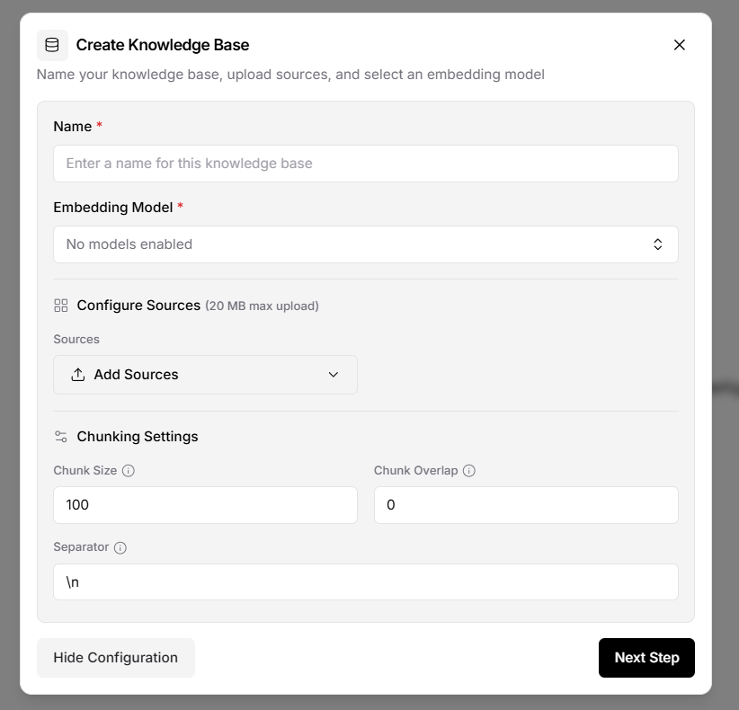 Knowledge detail and upload