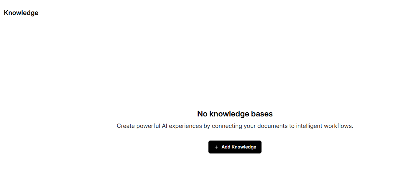 Knowledge list view