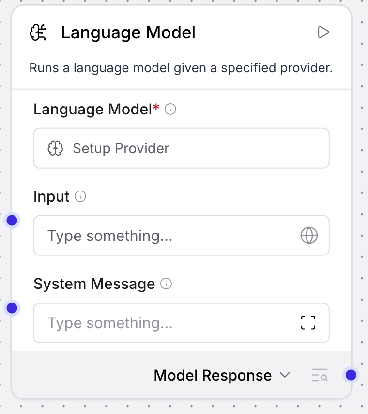 Language Model component